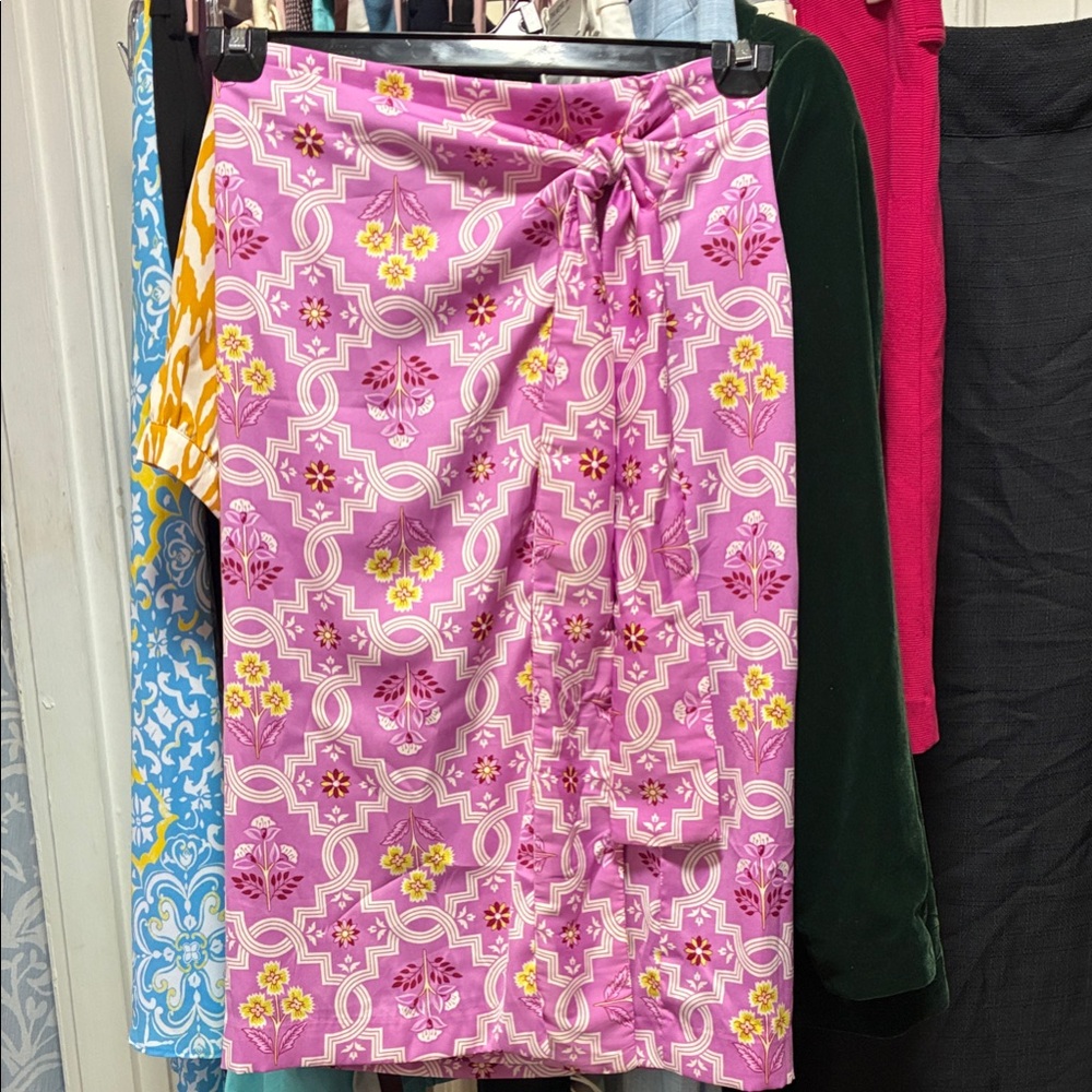 Ann Taylor Pink and Yellow Floral Skirt